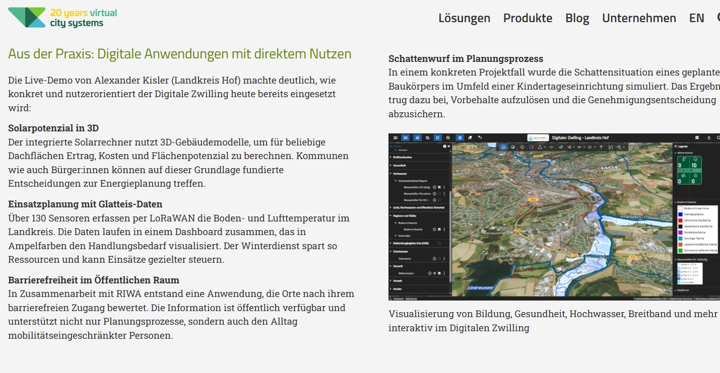 Digitaler Zwilling als Basis interkommunaler Zusammenarbeit Digitaler Zwilling als Basis interkommunaler Zusammenarbeit