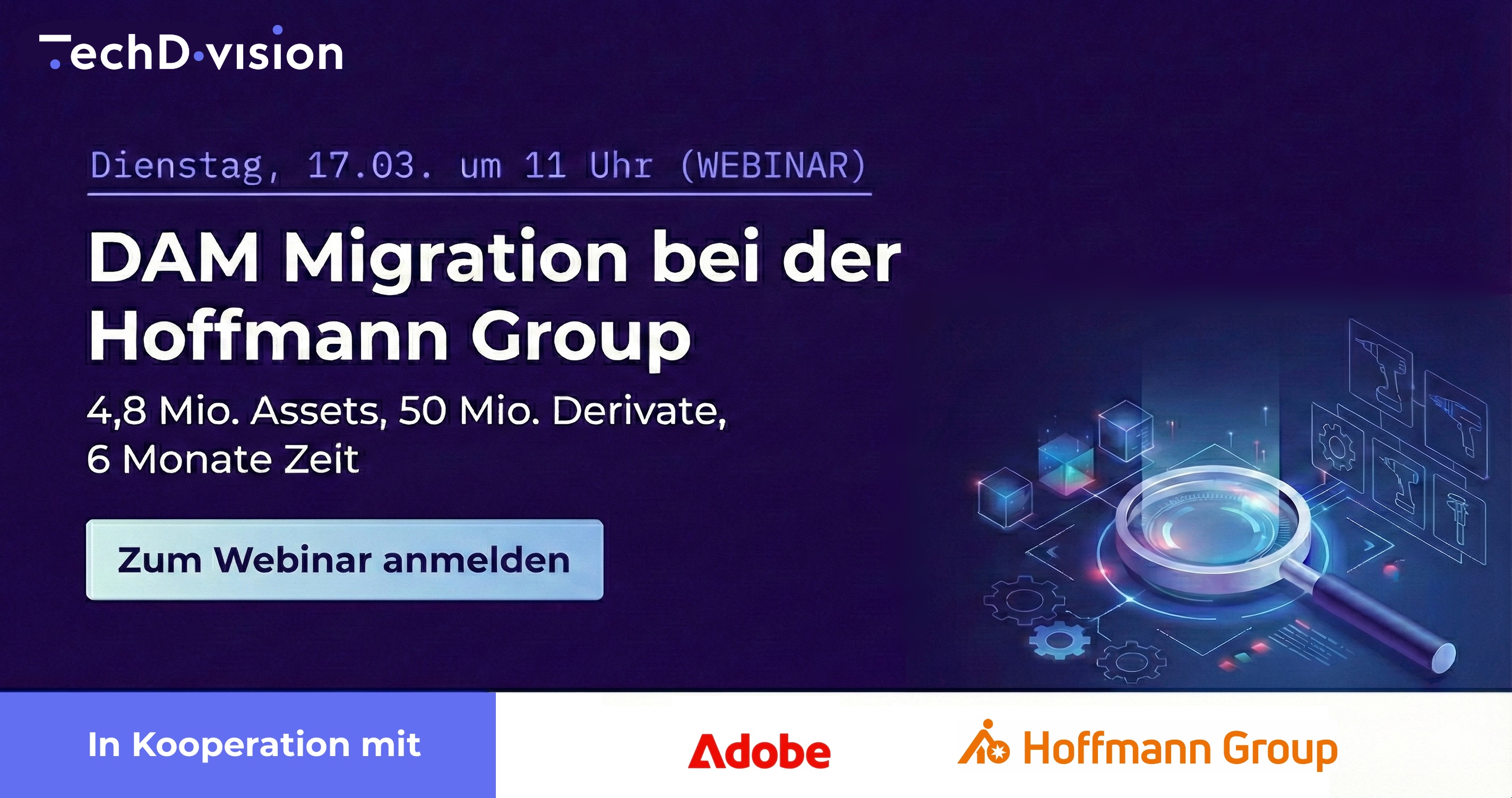 TechDivision und Hoffmann Group zeigen Einblicke in deren DAM Migrationsprojekt TechDivision und Hoffmann Group zeigen Einblicke in deren DAM Migrationsprojekt