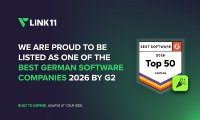 Link11 zählt zu den besten deutschen Softwareunternehmen bei den G2 Best Software Awards 2026 Link11 zählt zu den besten deutschen Softwareunternehmen bei den G2 Best Software Awards 2026