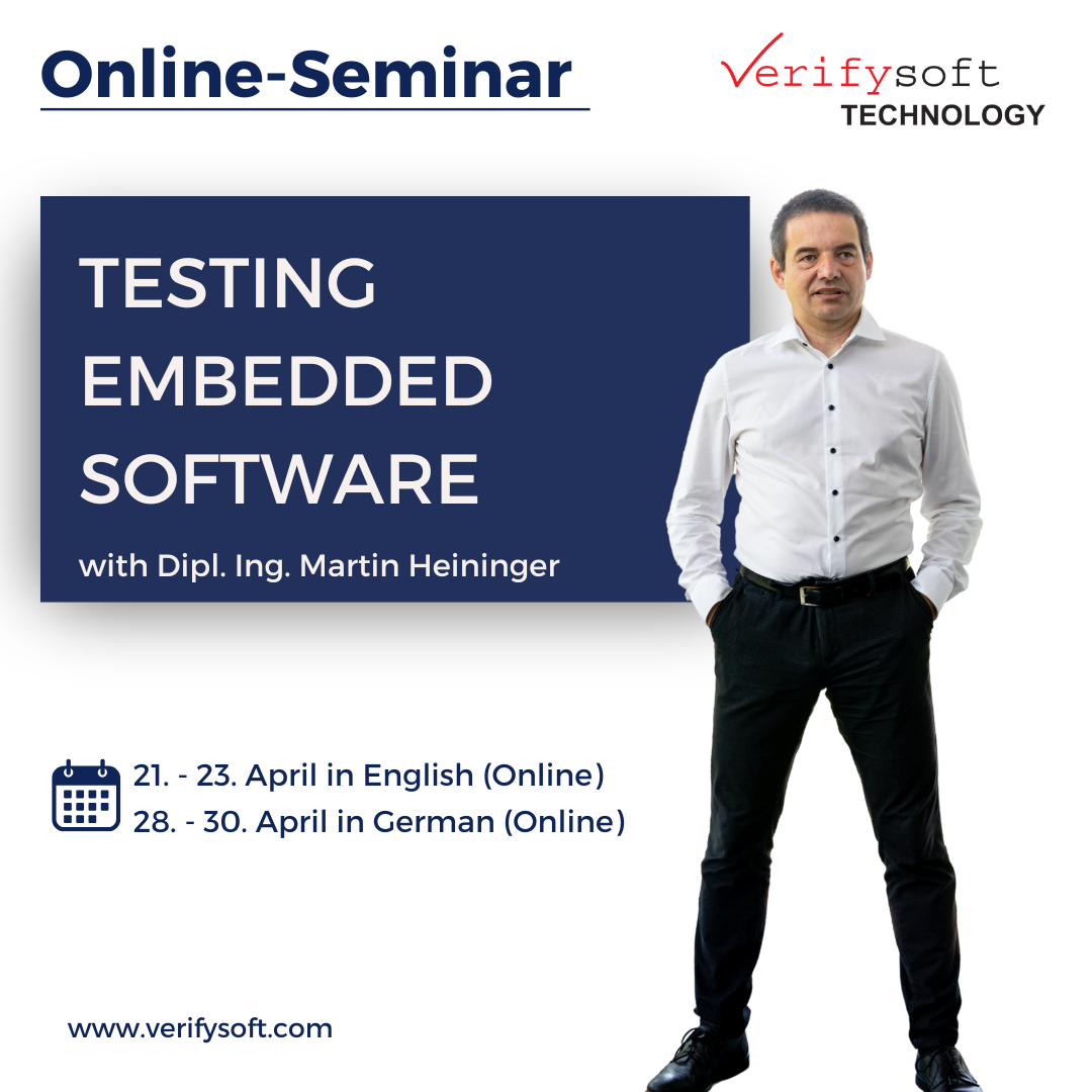 Seminar „Testen von Embedded Software“ (3-tägiges Online-Seminar)