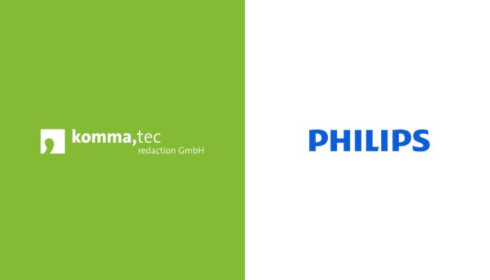 Digitale Türschilder von Philips neu bei komma,tec red
