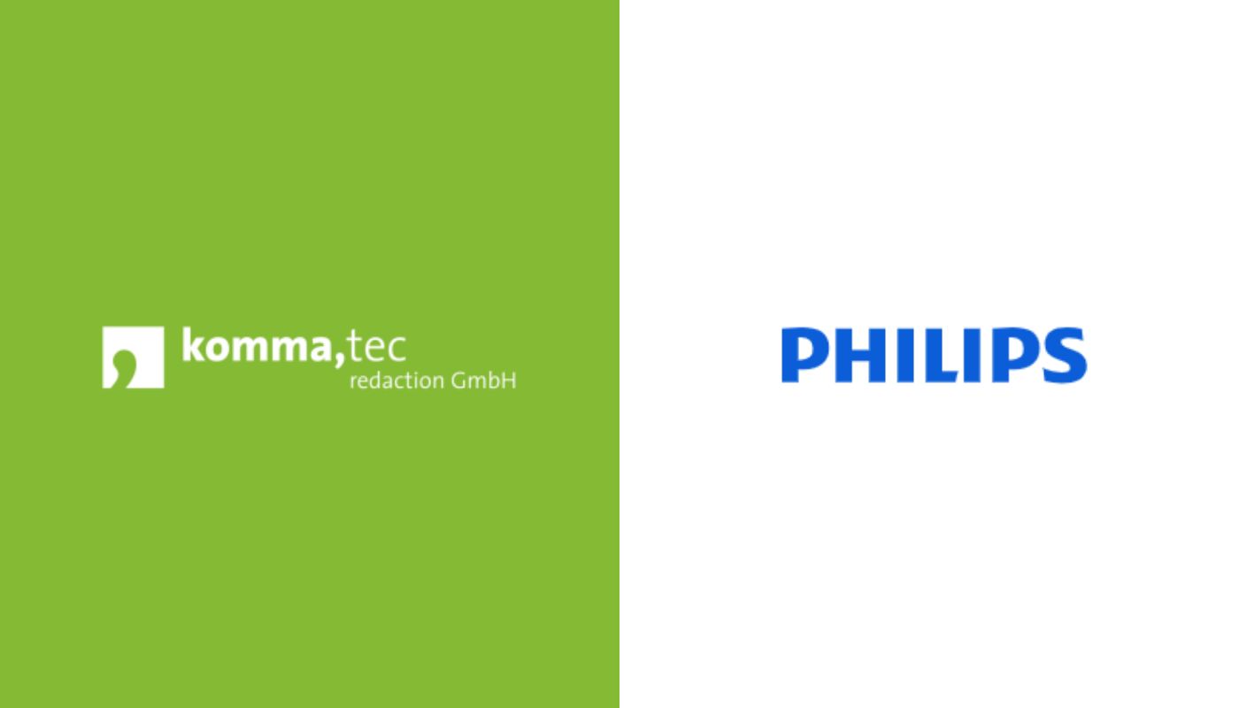 Digitale Türschilder von Philips neu bei komma,tec red