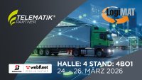 LogiMAT 2026: Telematik Partner zeigt KI-Telematiklösungen, Driver Terminals und Kamerasysteme für Logistik, Transport und Industrie (Halle 4, Stand 4B01)