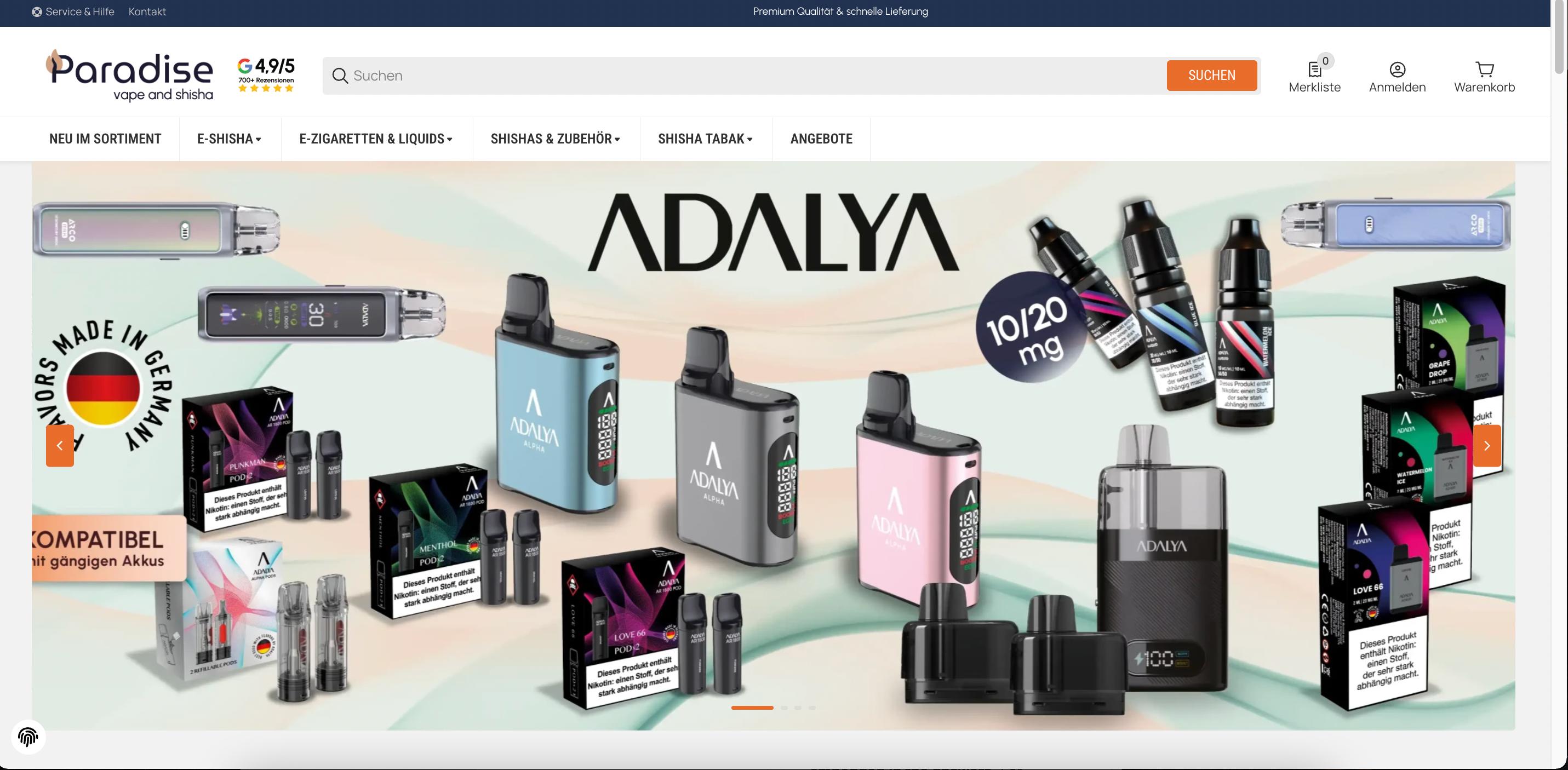 ParadiseShisha.de startet neuen Online-Shop