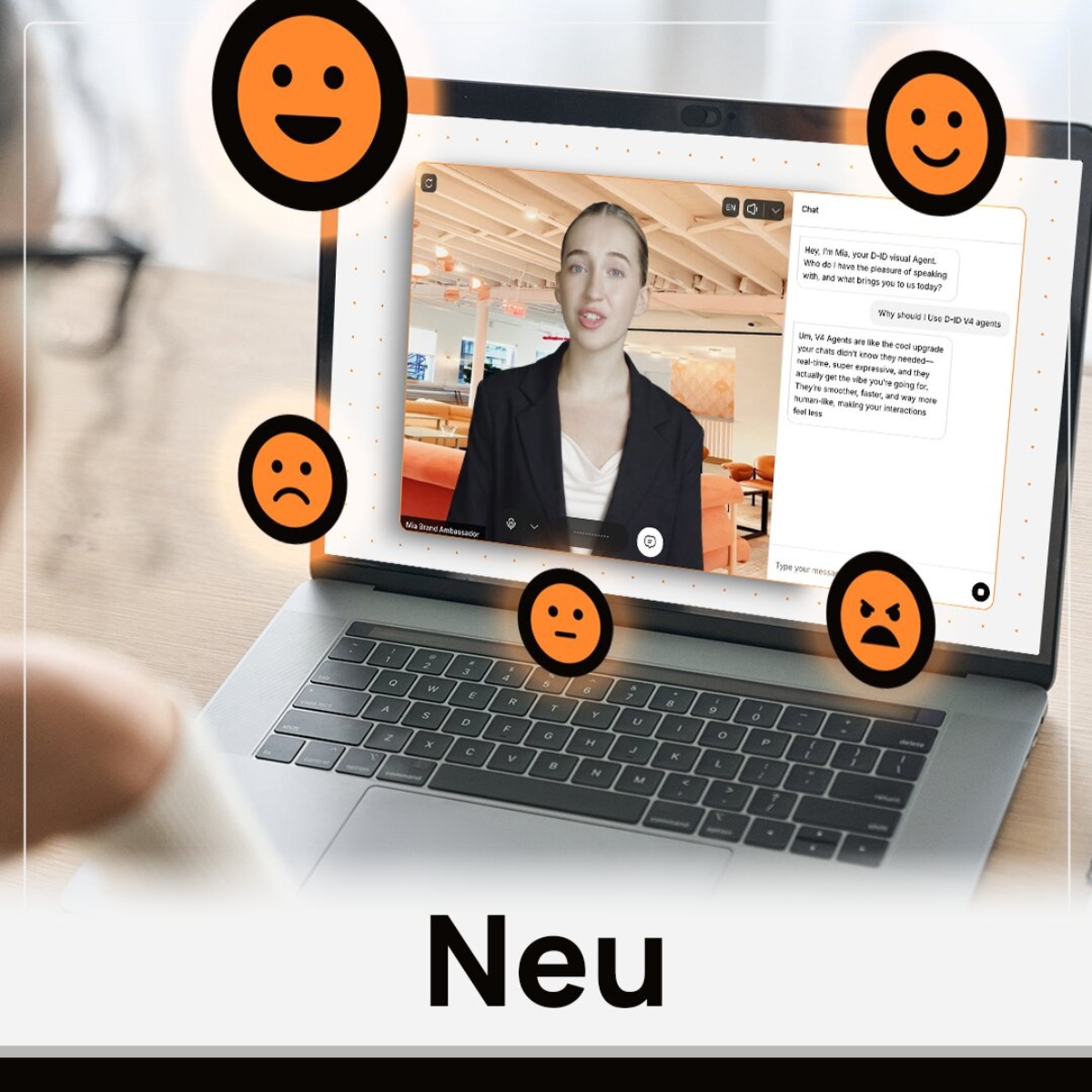 D-ID stellt V4 Expressive Visual Agents für Echtzeit-Interaktionen vor D-ID stellt V4 Expressive Visual Agents für Echtzeit-Interaktionen vor