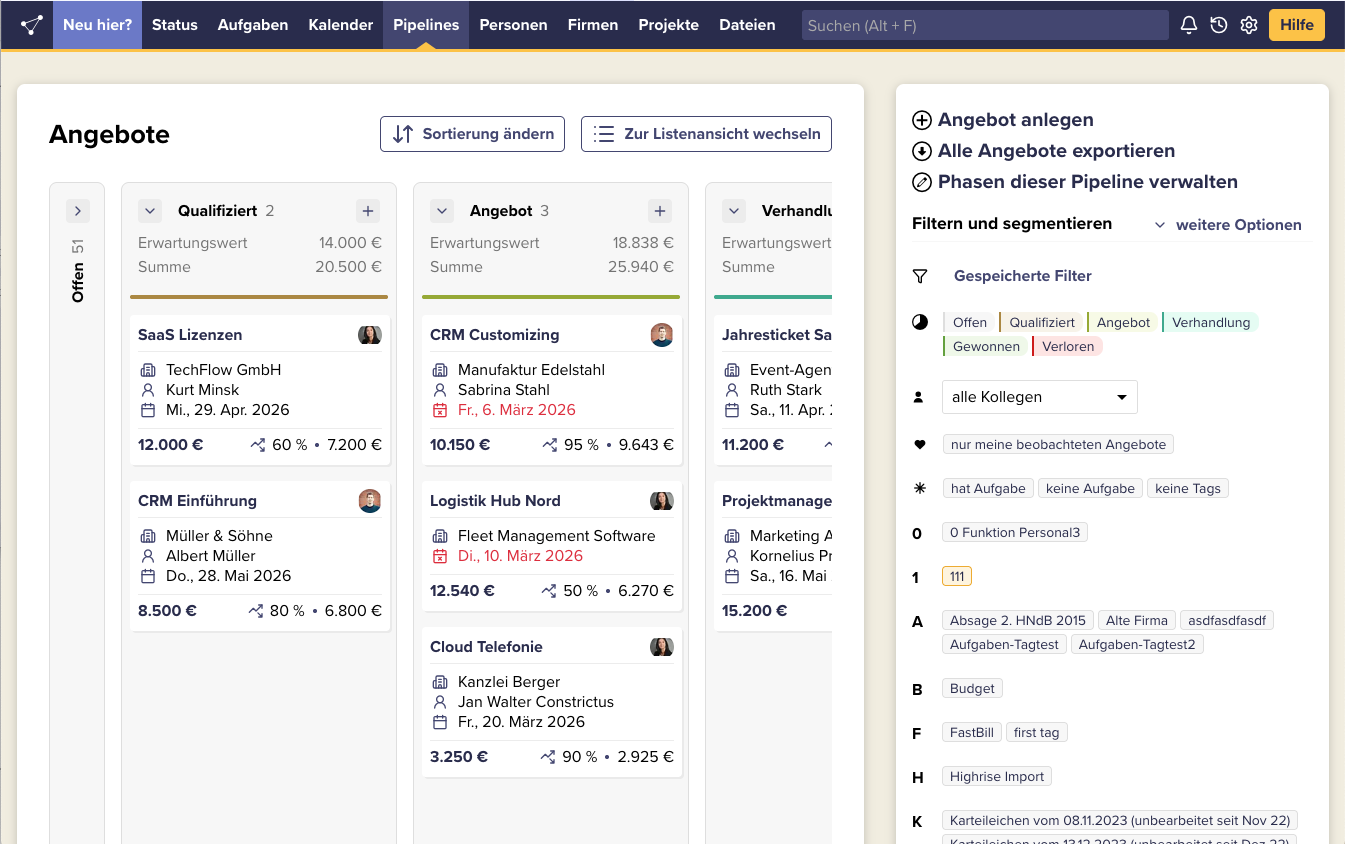 Deutsche CRM-Lösung: CentralStationCRM bringt neue Vertriebs-Pipeline für kleine Teams auf den Markt