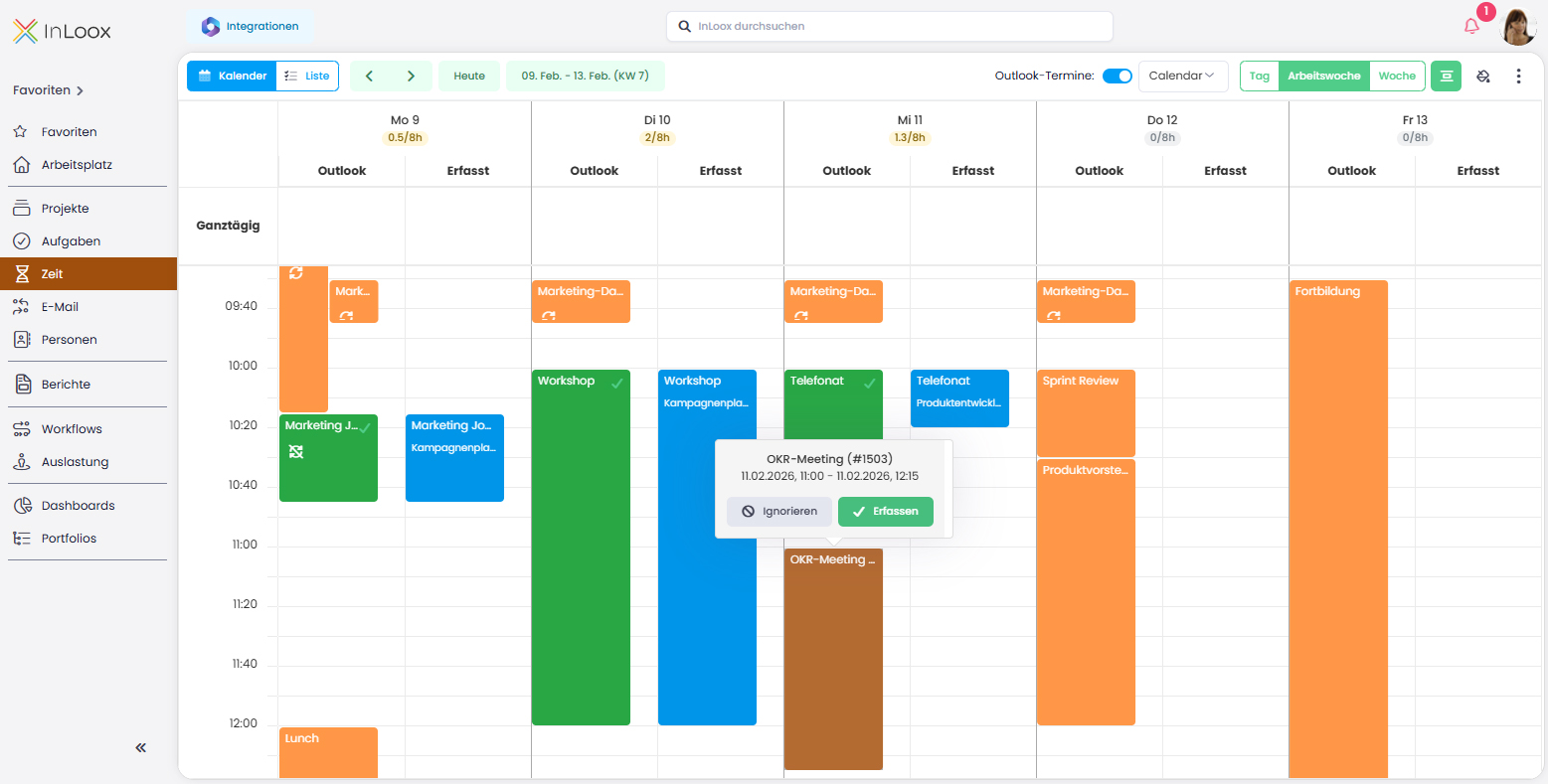 Projekt- und Portfoliomanagement-Plattform InLoox 26.1