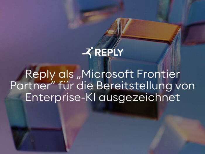 Reply als „Microsoft Frontier Partner“ für die Bereitstellung von Enterprise-KI ausgezeichnet