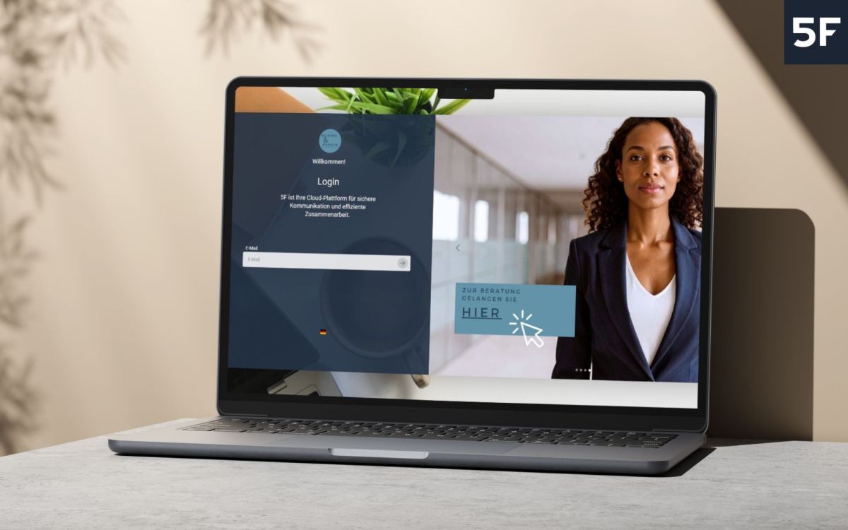 5FSoftware erweitert Login-Seite um dynamischen Slider im Corporate Design