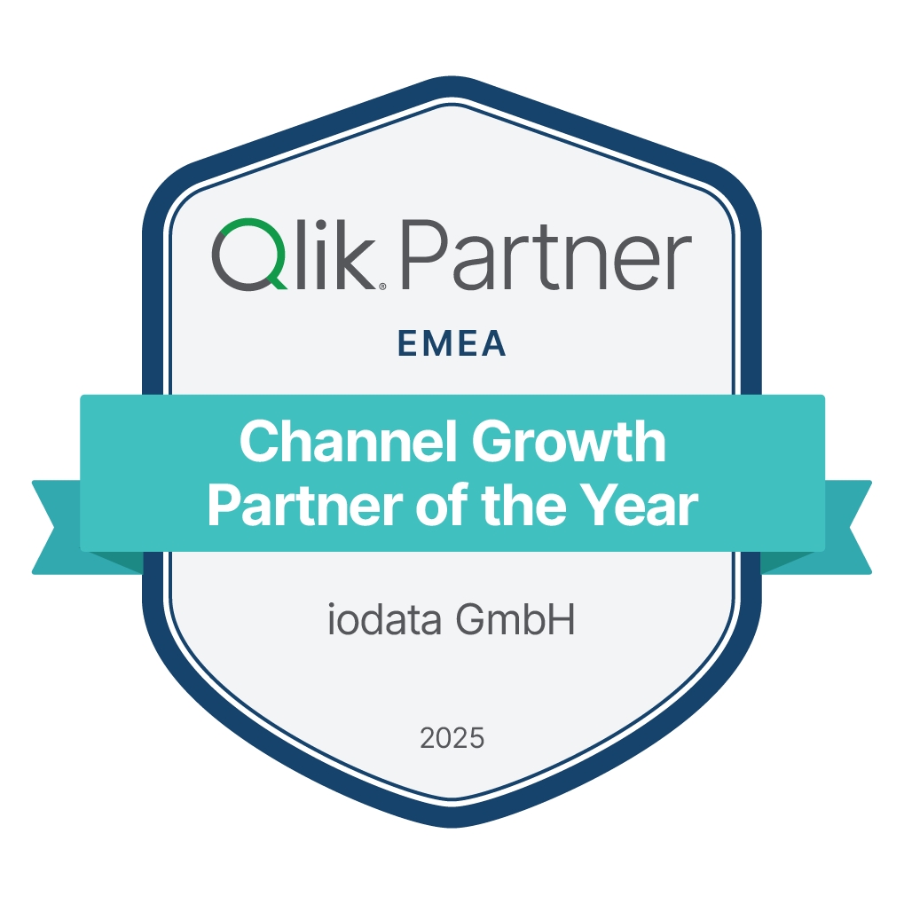 iodata GmbH als Qlik EMEA Channel Growth Partner 2025 ausgezeichnet iodata GmbH als Qlik EMEA Channel Growth Partner 2025 ausgezeichnet