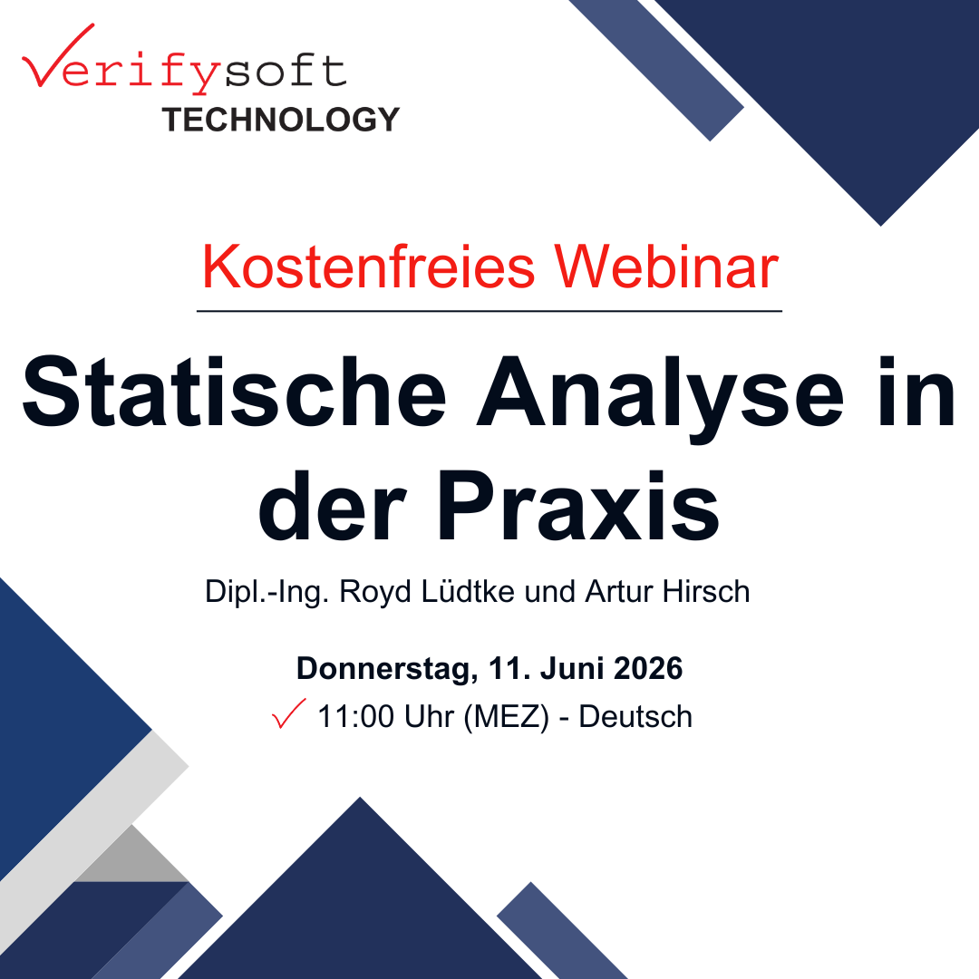 Kostenfreies Webinar: Statische Analyse in der Praxis  mit Dipl.-Ing. Royd Lüdtke und Artur Hirsch