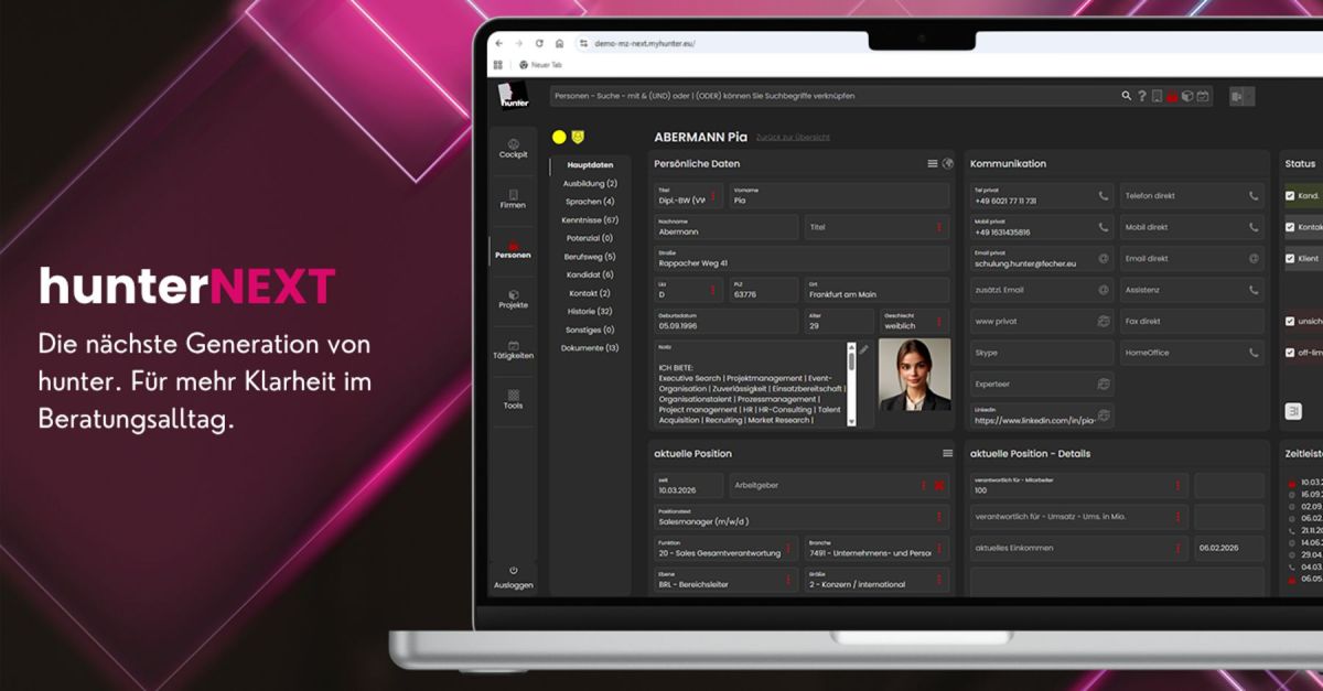 fecher präsentiert die nächste Generation der führenden Recruiting?Software hunter