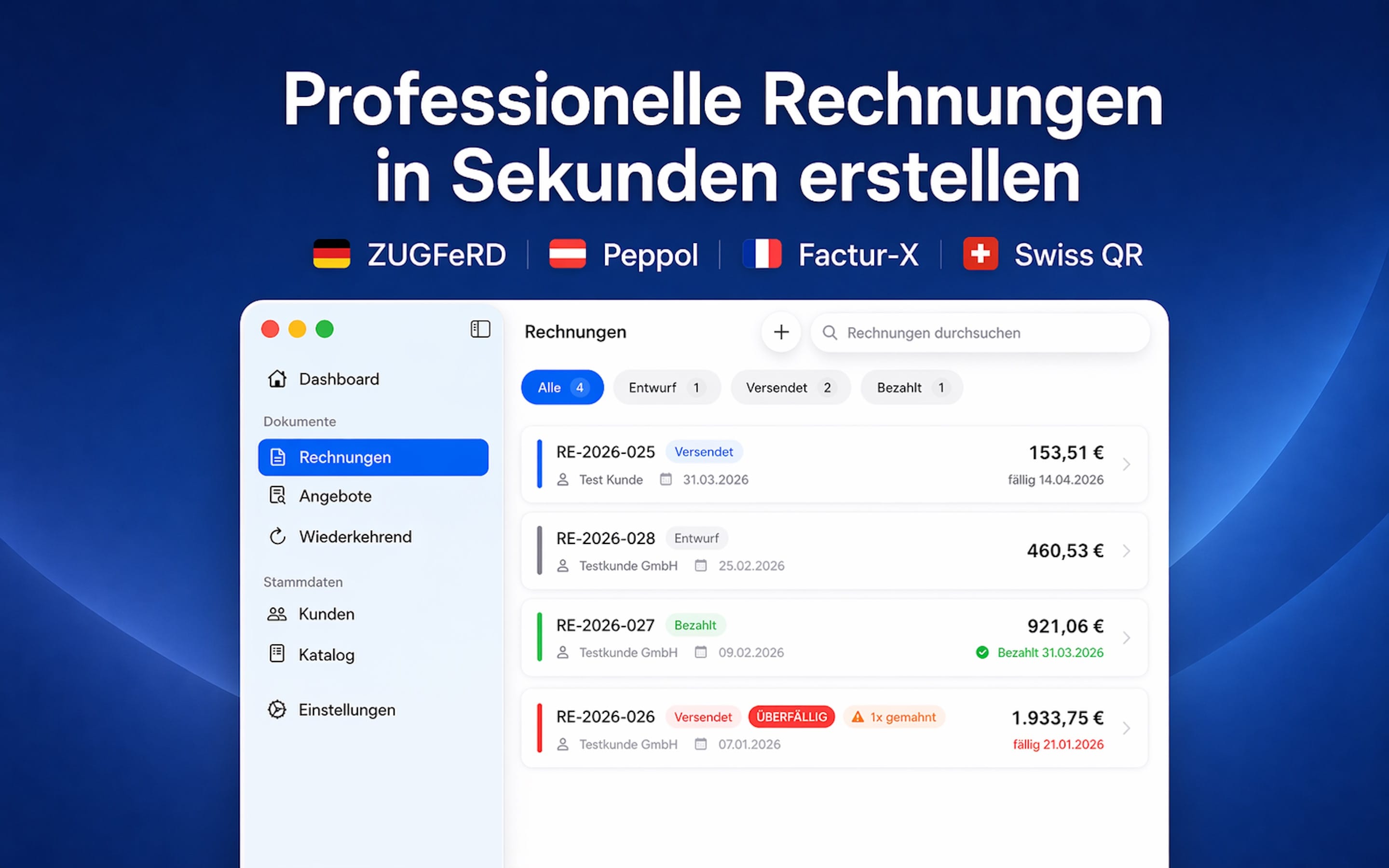 Rechnung Direkt: Neue Rechnungsapp für Apple-Geräte setzt auf Einmalkauf und E-Rechnung statt Abo-Modell