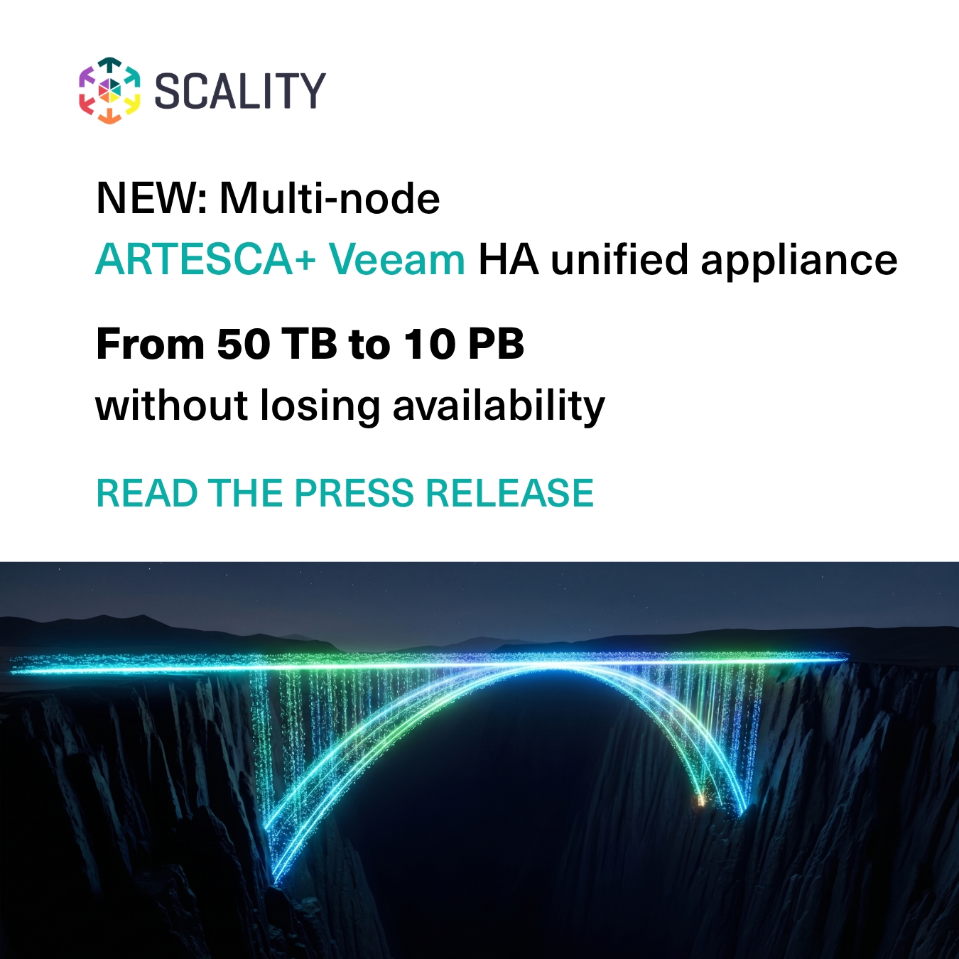 First-To-Market: Scality liefert eine vollständige Hochverfügbarkeitslösung für Kunden, welche die neuen Appliance-Funktionen von Veeam nutzen
