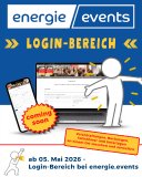 Neues Zeitalter bei energie.events – Login-Bereich freigeschaltet