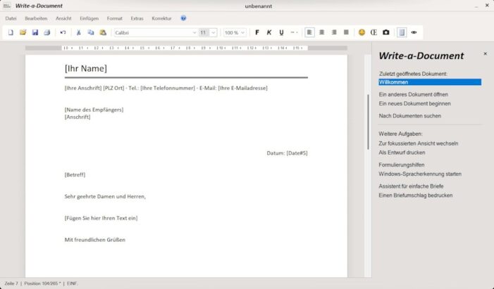 Write-a-Document 7.0 – die neue Generation der Textverarbeitung ist da