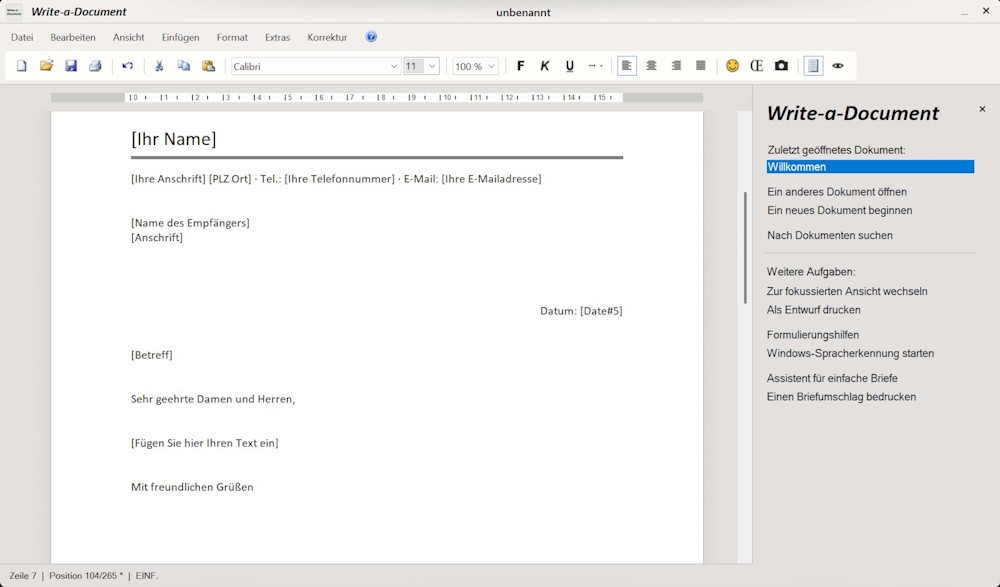 Write-a-Document 7.0 – die neue Generation der Textverarbeitung ist da