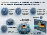 Validato automatisiert die rechtssichere Bewerberüberprüfung für den deutschen Mittelstand und regulierte Branchen.