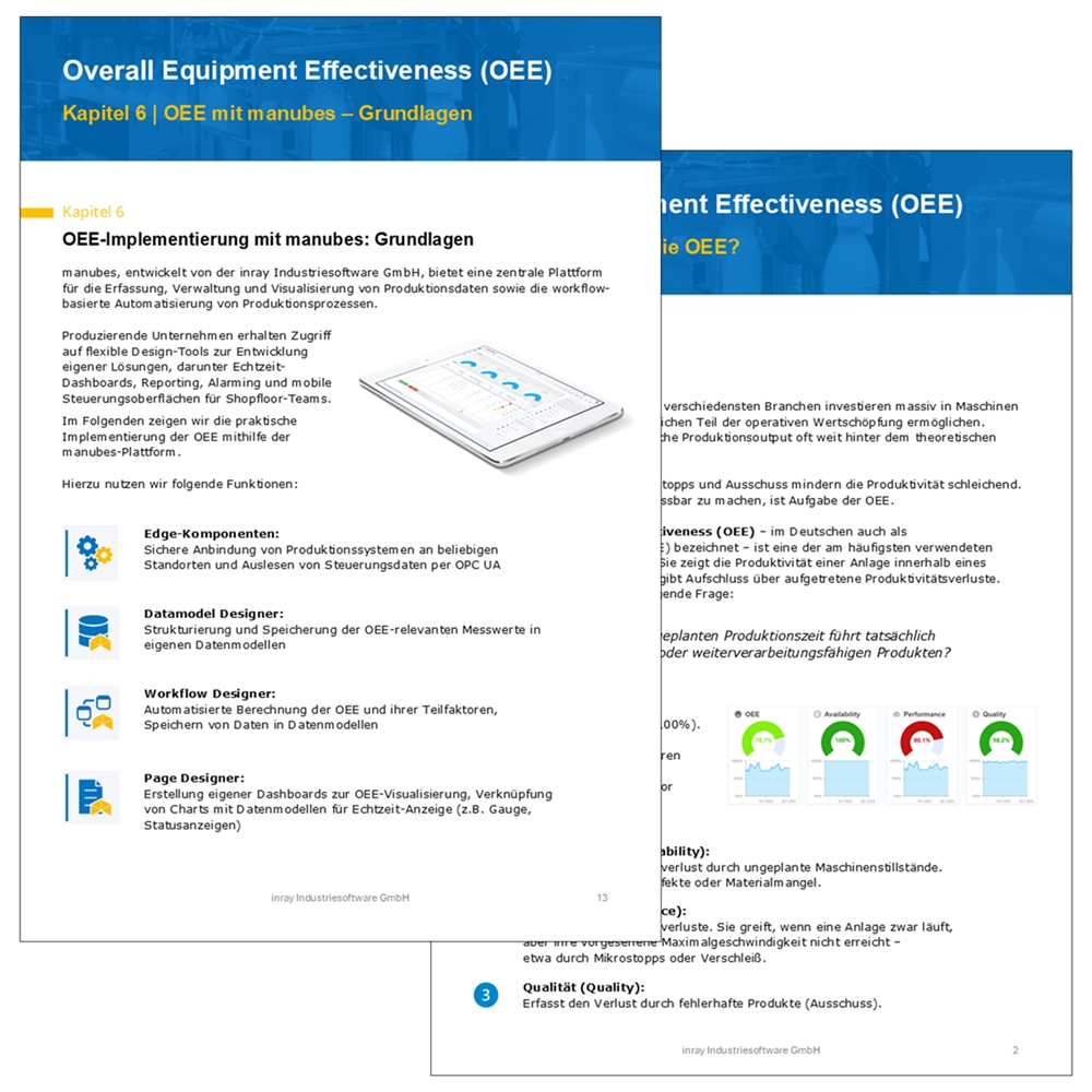 inray veröffentlicht Whitepaper zur OEE-Implementierung inray veröffentlicht Whitepaper zur OEE-Implementierung