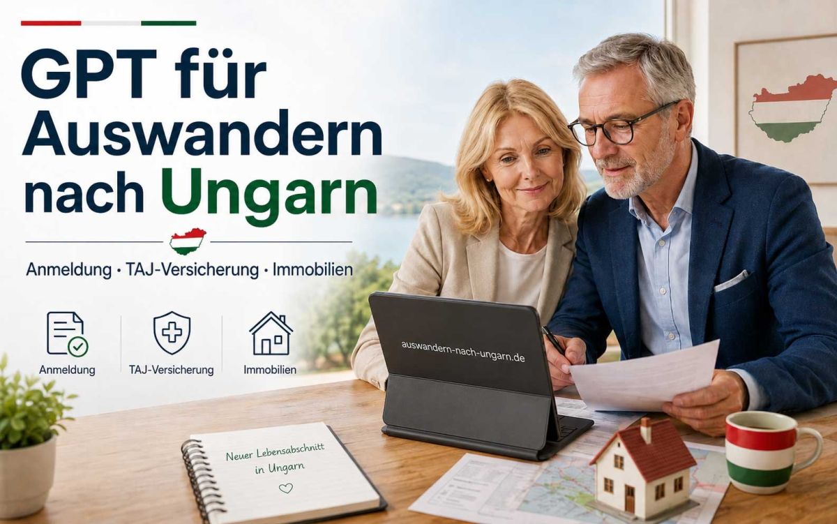 GPT für Auswandern nach Ungarn: Hilfe bei Anmeldung, TAJ-Versicherung und Immobilien GPT für Auswandern nach Ungarn: Hilfe bei Anmeldung, TAJ-Versicherung und Immobilien
