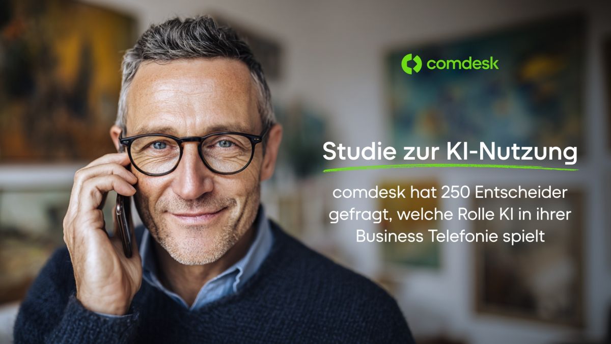 KI-Nutzung in der Business-Telefonie: comdesk-Studie zeigt, wo der deutsche Mittelstand wirklich steht KI-Nutzung in der Business-Telefonie: comdesk-Studie zeigt, wo der deutsche Mittelstand wirklich steht