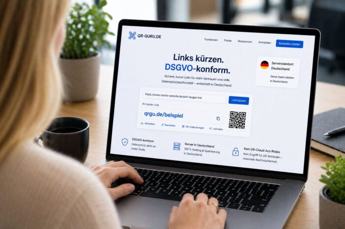 QR-Guru startet: DSGVO-konforme QR-Codes und Kurzlinks mit Serverstandort Deutschland QR-Guru startet: DSGVO-konforme QR-Codes und Kurzlinks mit Serverstandort Deutschland