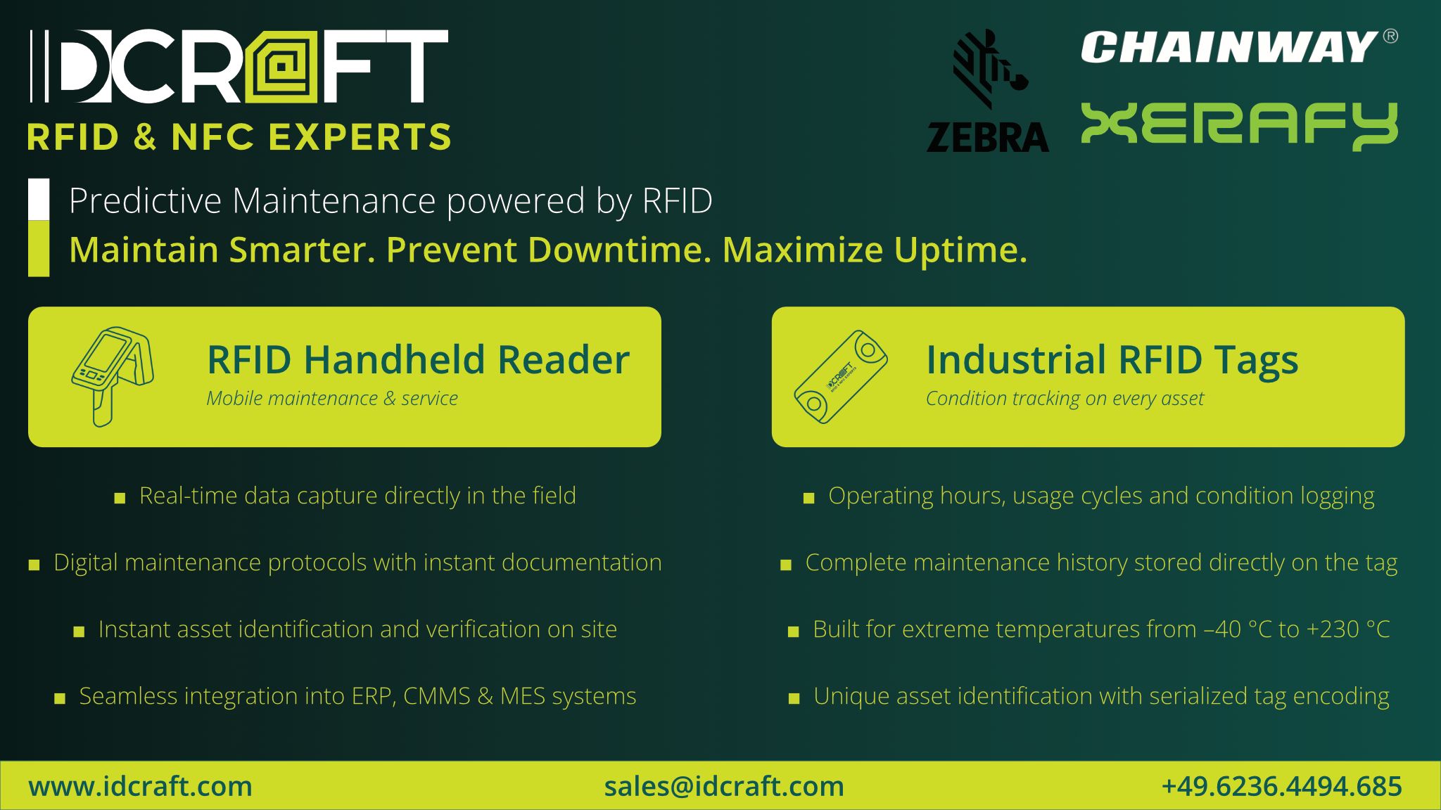Industrielle Instandhaltung mit RFID & NFC Industrielle Instandhaltung mit RFID & NFC