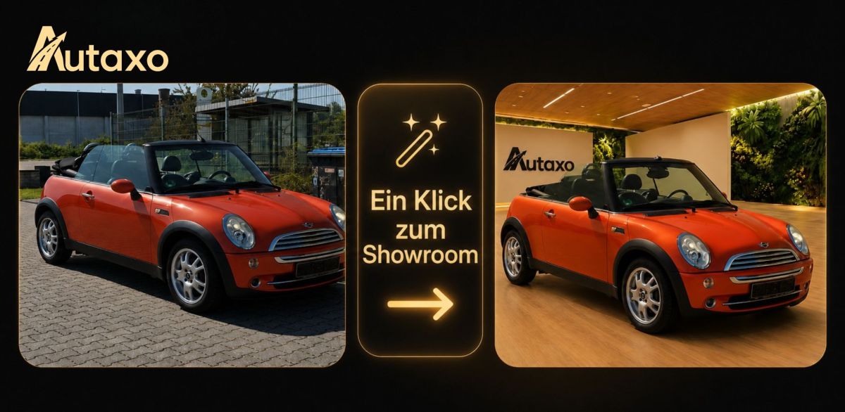 Bessere Fahrzeugfotos ohne Studio: Autaxo Studio bringt KI-Bildoptimierung in den freien Autohandel Bessere Fahrzeugfotos ohne Studio: Autaxo Studio bringt KI-Bildoptimierung in den freien Autohandel