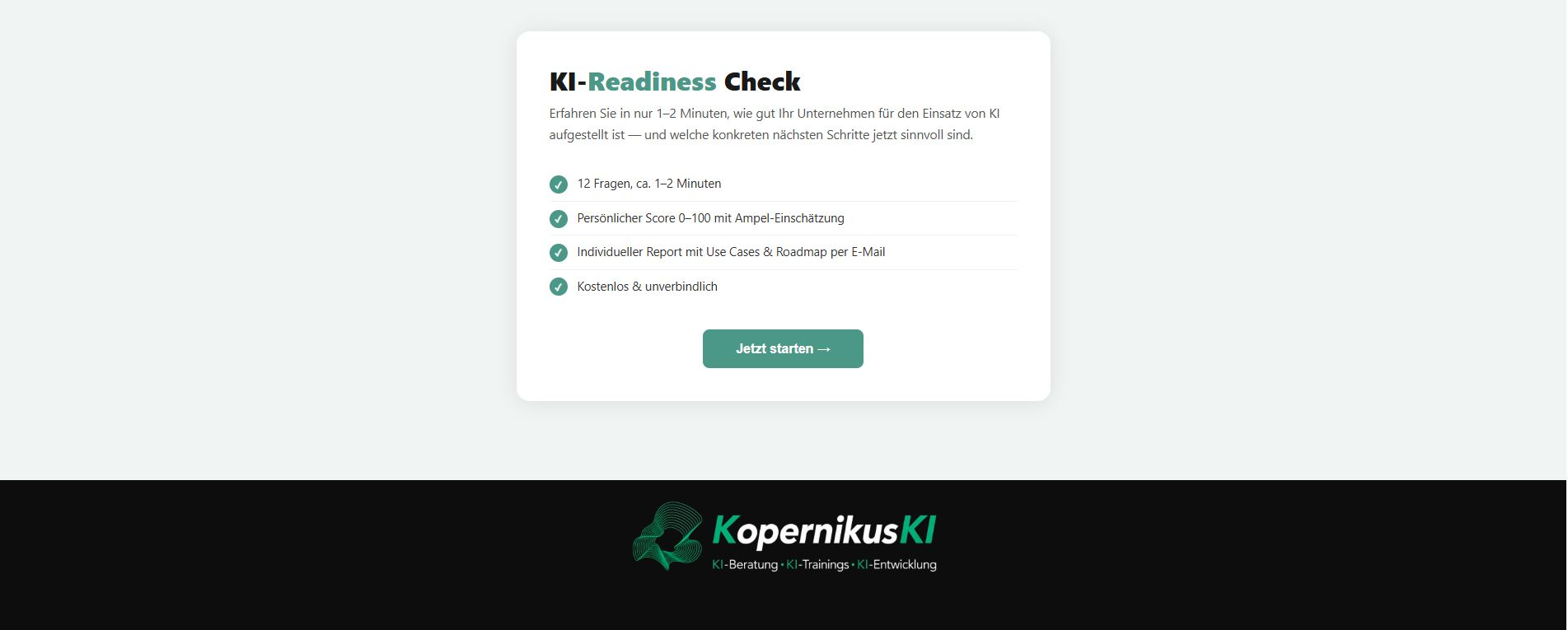KI-Readiness Check: Mittelständler messen ihren KI-Reifegrad in 1 Minute KI-Readiness Check: Mittelständler messen ihren KI-Reifegrad in 1 Minute
