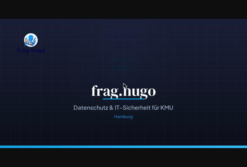 Datenschutz für kleine Betriebe: frag.hugo übernimmt als externer Datenschutzbeauftragter – ab 79 Euro Datenschutz für kleine Betriebe: frag.hugo übernimmt als externer Datenschutzbeauftragter – ab 79 Euro
