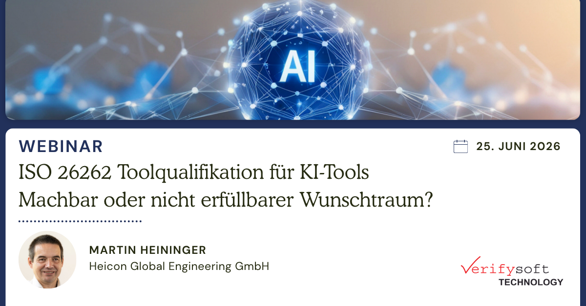 ISO 26262 Toolqualifikation für KI-Tools – Machbar oder nicht erfüllbarer Wunschtraum?