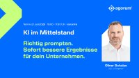Webinar: KI im Mittelstand – Teil 3. „Richtig prompten. Sofort bessere Ergebnisse für dein Unternehmen.“ Webinar: KI im Mittelstand – Teil 3. „Richtig prompten. Sofort bessere Ergebnisse für dein Unternehmen.“