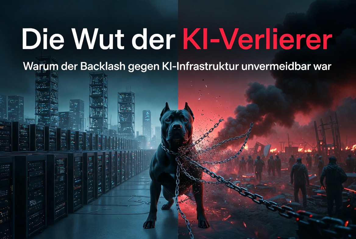 Die Wut der KI-Verlierer: Warum der gesellschaftliche Backlash gegen die KI-Infrastruktur unvermeidbar war