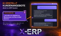 Ein Satz genügt: X-ERP erstellt Kundenangebote per KI Ein Satz genügt: X-ERP erstellt Kundenangebote per KI