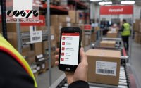 Der Zebra TC201 zwischen Wareneingang und Versand Der Zebra TC201 zwischen Wareneingang und Versand