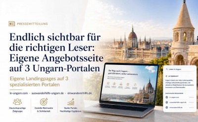 Endlich sichtbar für die richtigen Leser: Eigene Angebotsseite auf drei Ungarn-Portalen Endlich sichtbar für die richtigen Leser: Eigene Angebotsseite auf drei Ungarn-Portalen