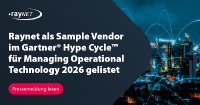 Raynet als Sample Vendor im Gartner® Hype Cycle™ für Managing Operational Technology 2026 gelistet
