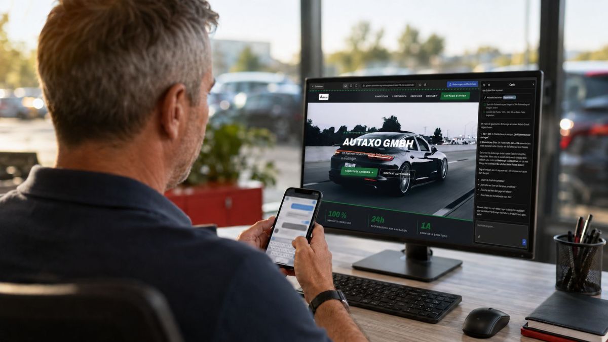 KFZ-Handel per KI-Chat: Autaxo öffnet sein Dealer-Management-System für KI-Assistenten KFZ-Handel per KI-Chat: Autaxo öffnet sein Dealer-Management-System für KI-Assistenten