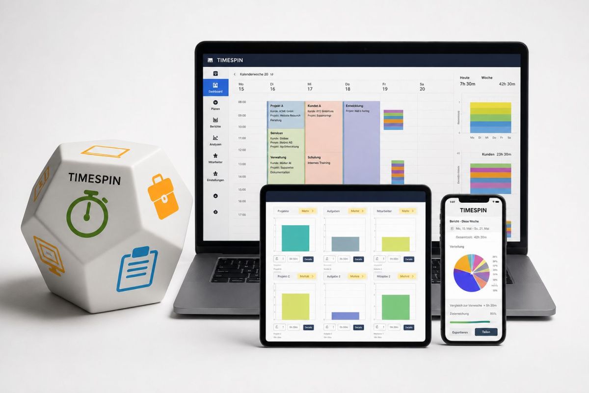 Automatische Zeiterfassung mit dem Würfel: TimeSpin löst das größte Problem haptischer Time-Tracking-Systeme Automatische Zeiterfassung mit dem Würfel: TimeSpin löst das größte Problem haptischer Time-Tracking-Systeme