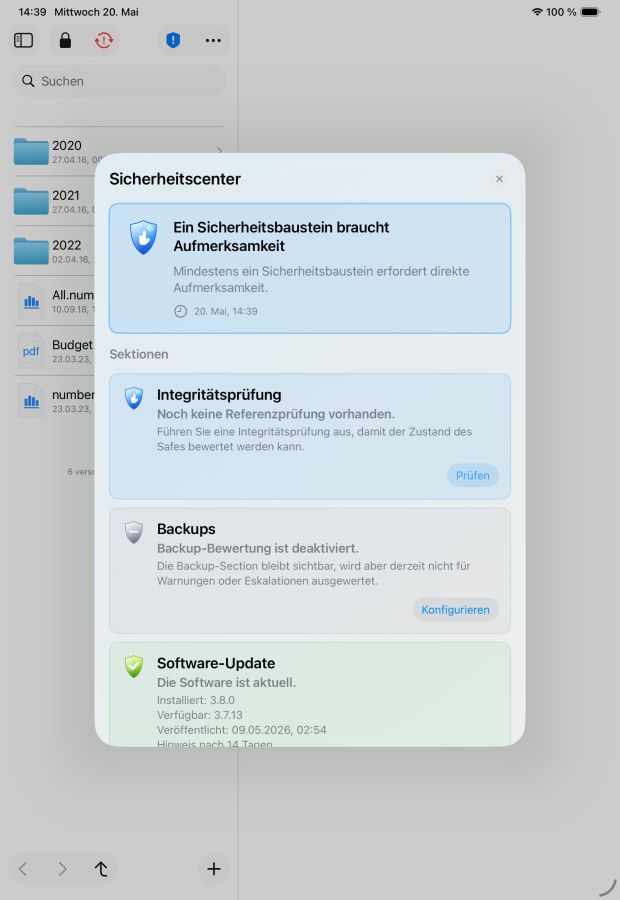 SimpleumSafe 3.8: Neues Sicherheitscenter bündelt Vorsorge für wichtige Dokumente