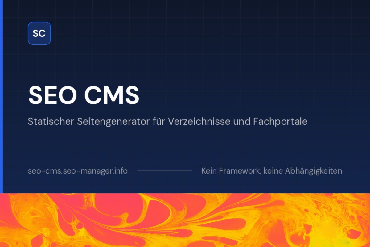 SEO CMS: Statischer Site-Generator für Mehrmandanten-Portale SEO CMS: Statischer Site-Generator für Mehrmandanten-Portale