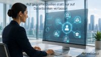 Warum verlässt sich Validato nicht allein auf Datenbanken, sondern auf geprüfte Quellen-