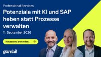Professional Services: GAMBIT zeigt Wege zu mehr Effizienz mit SAP und KI