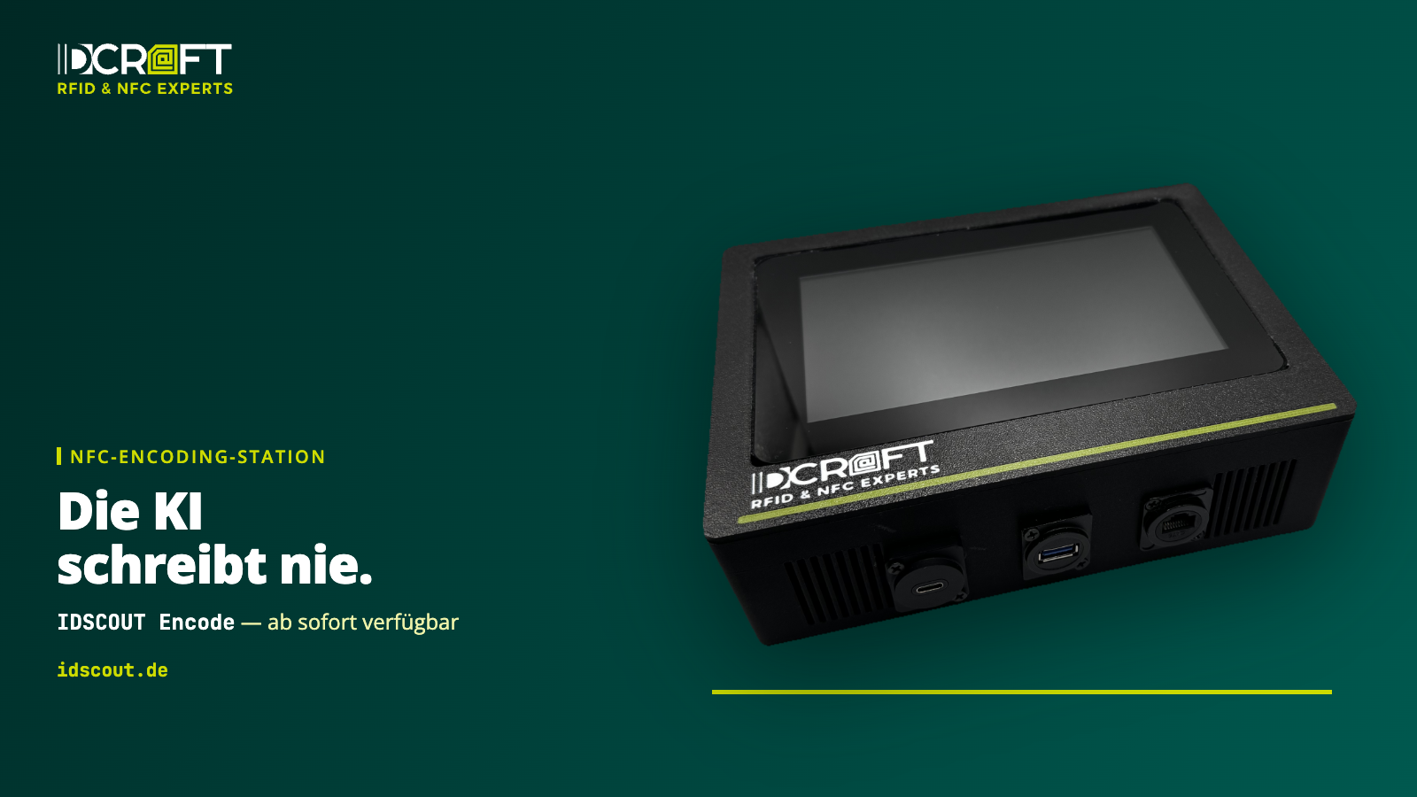 IDCRAFT startet die NFC Encoding-Station IDSCOUT Encode