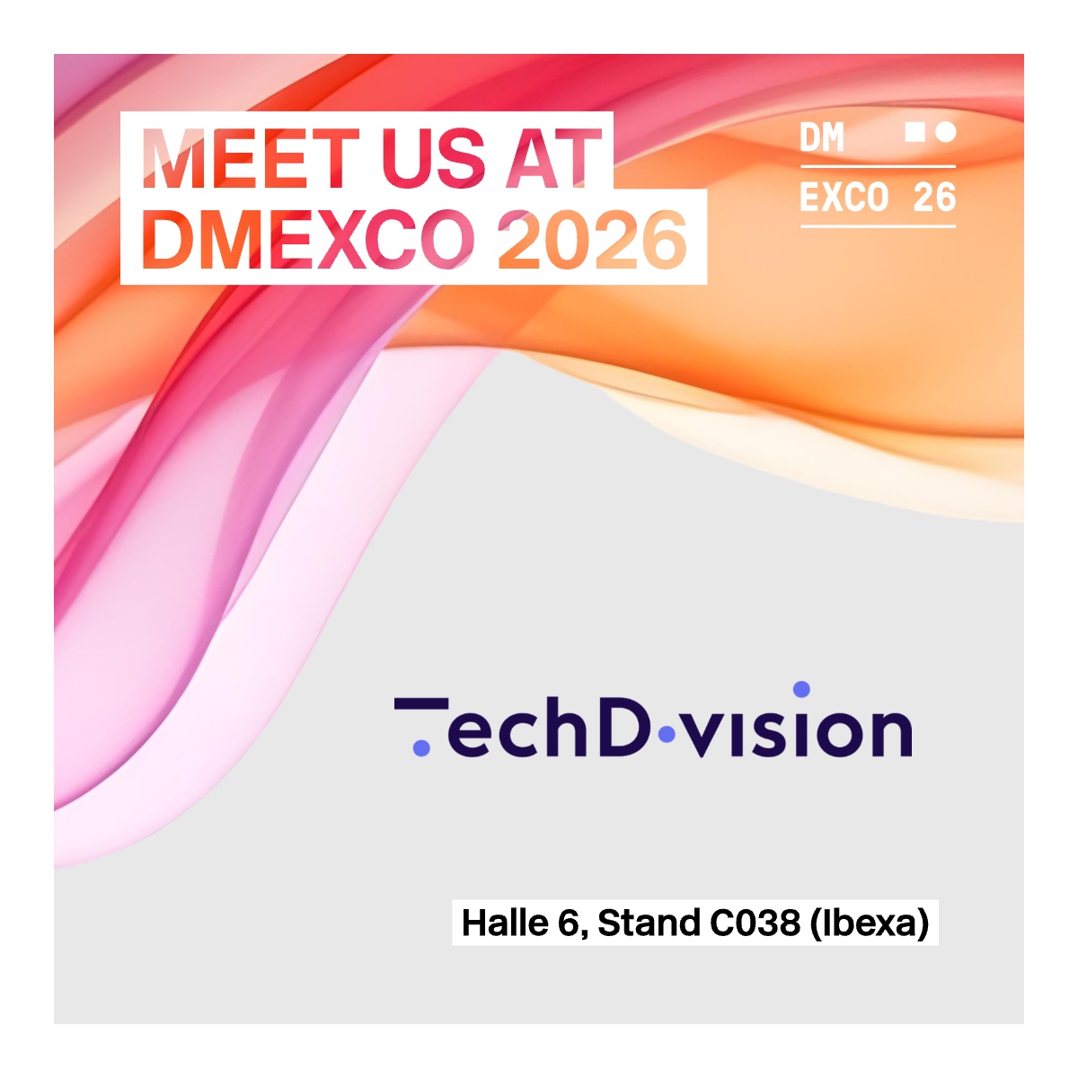TechDivision auf der DMEXCO 2026: Partner am Ibexa-Stand und Fokus auf die neue Agentic Marketing Platform TechDivision auf der DMEXCO 2026: Partner am Ibexa-Stand und Fokus auf die neue Agentic Marketing Platform