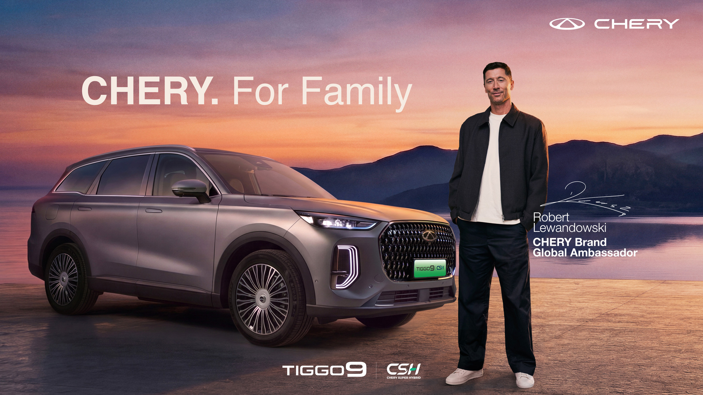 Zwei No. 9er, ein gemeinsames Streben nach Exzellenz: CHERY veröffentlicht TIGGO9 CSH Produktfilm mit Robert Lewandowski