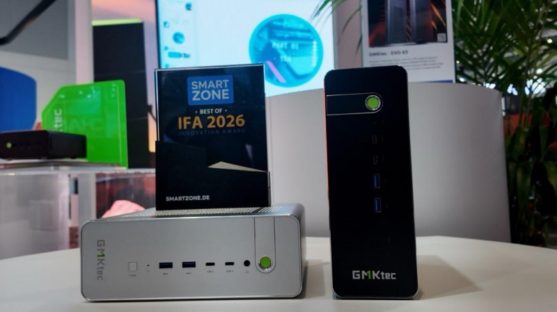 GMKtec präsentiert auf der IFA 2026 gemeinsam mit AMD den EVO-X5 Pro – den weltweit ersten Desktop-KI-Supercomputer, der ein LLM mit 300 Milliarden Parametern vollständig offline ausführen kann