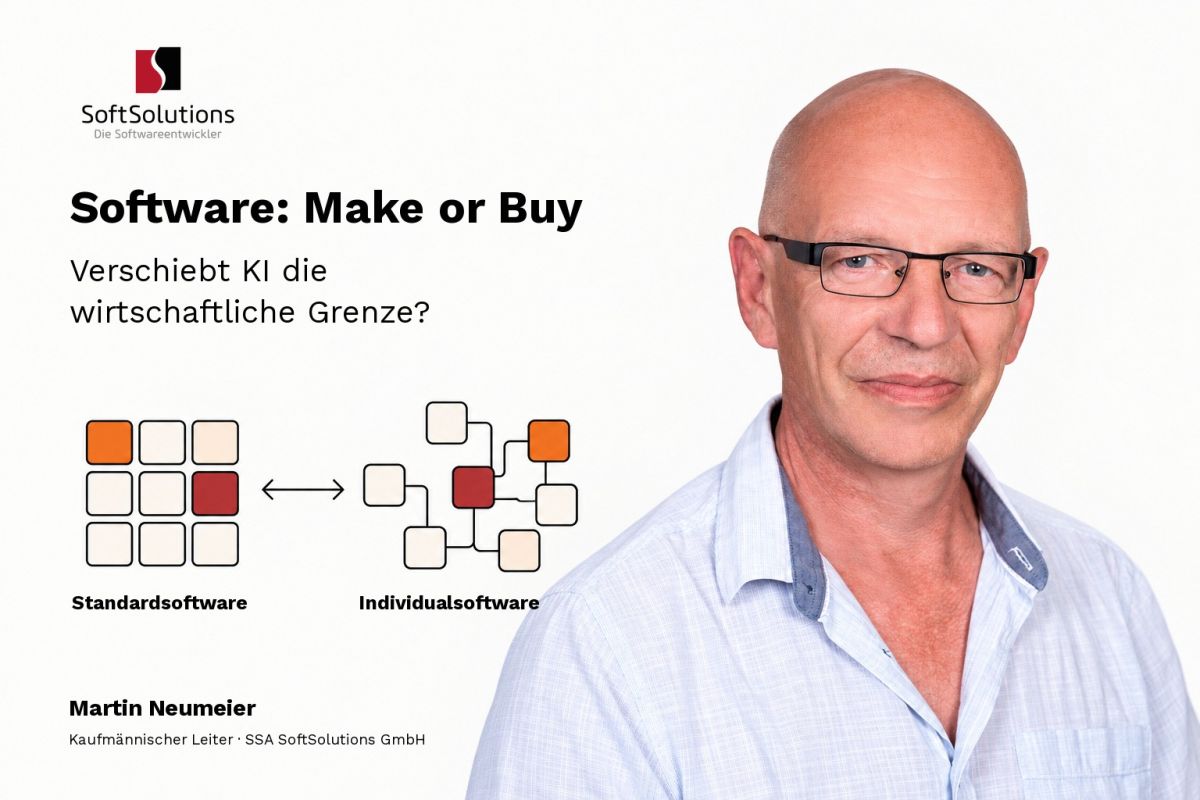 Software Make or Buy: Verschiebt KI die wirtschaftliche Grenze? Software Make or Buy: Verschiebt KI die wirtschaftliche Grenze?
