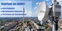 Richtfunk von CBXNET: Performance auf Glasfaserniveau Richtfunk von CBXNET: Performance auf Glasfaserniveau