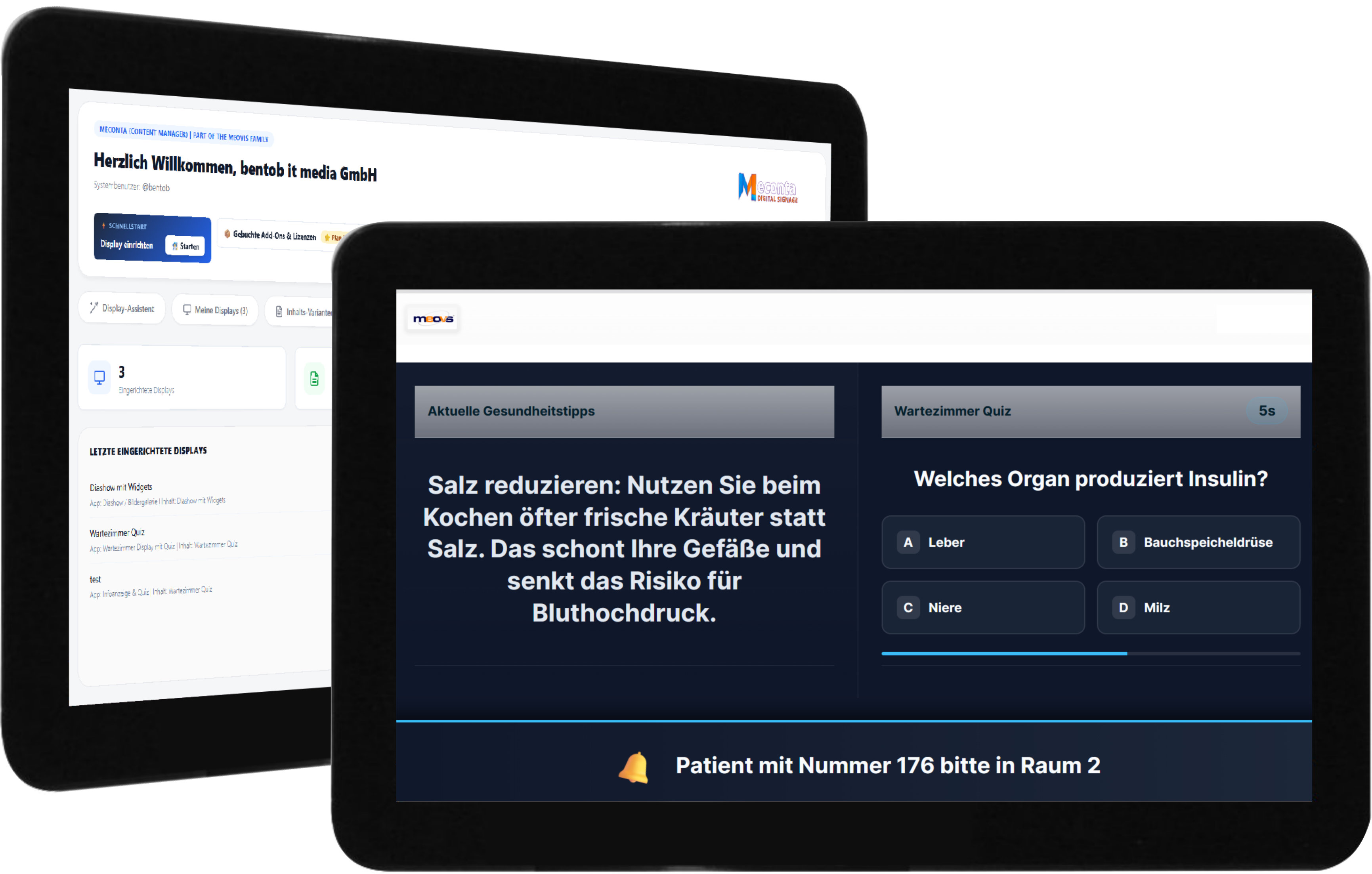 Verwandeln Sie jeden Bildschirm in einen intelligenten Kommunikationskanal: bentob it media stellt neue meconta Cloud Signage Plattform vor Verwandeln Sie jeden Bildschirm in einen intelligenten Kommunikationskanal: bentob it media stellt neue meconta Cloud Signage Plattform vor